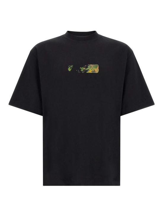 26FW 오프화이트 반팔 티셔츠 OMAA120F26JER00D00001 BLACK