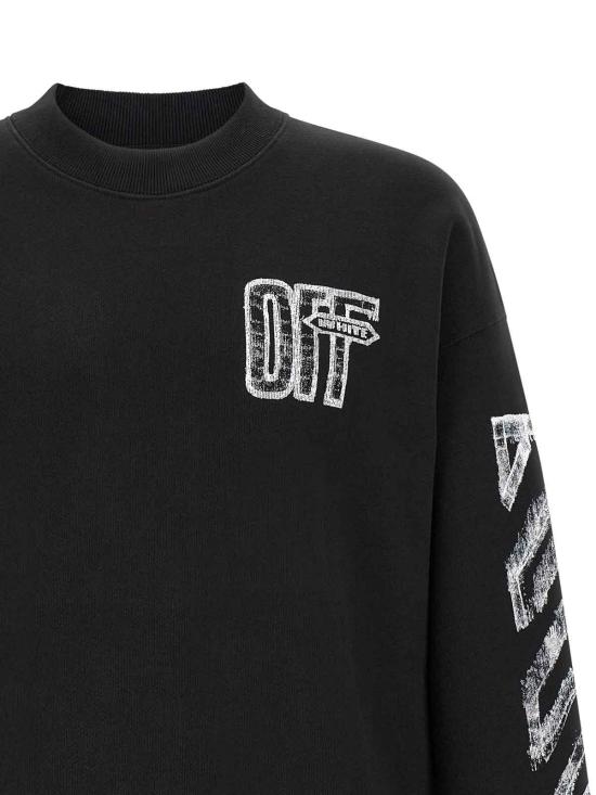 26FW 오프화이트 탑 OMBA054F26FLE00700001 Black - OFF WHITE