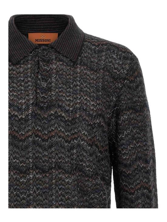 26FW 미소니 폴로 티셔츠 US26W20NS72QX Multicolour - MISSONI