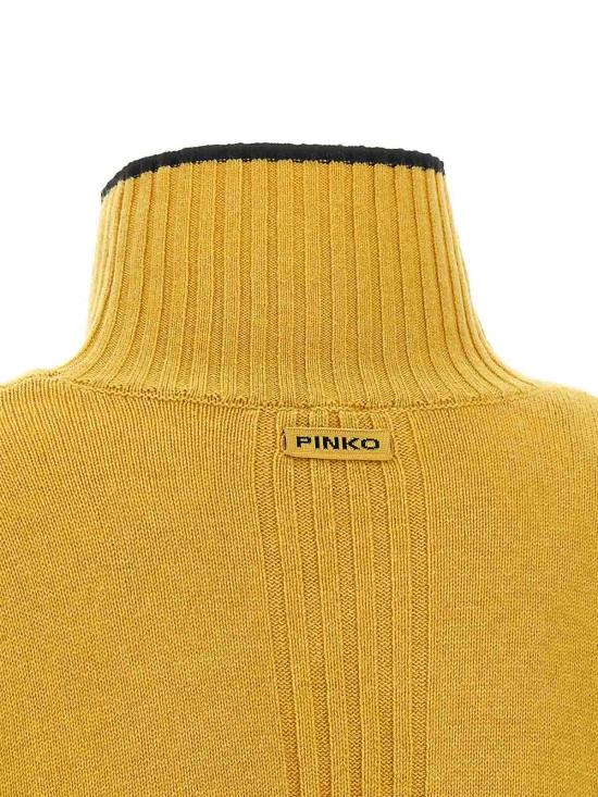 26FW 핑코 터틀넥 105446A3G1H61 YELLOW - PINKO