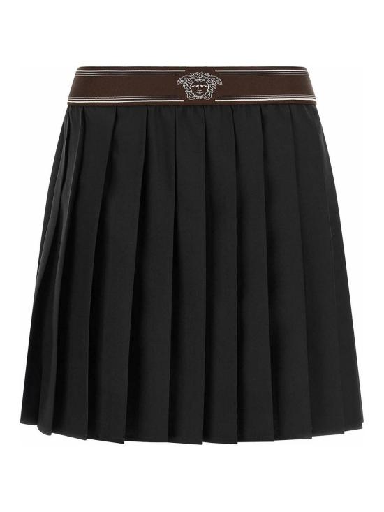 26FW 베르사체 미디 스커트 10258811A176691B000 BLACK