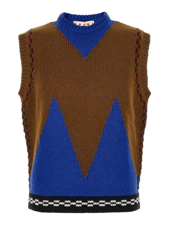 26FW 마르니 니트 베스트 GCMG0506Q0UFH100I2M53 MULTICOLOUR