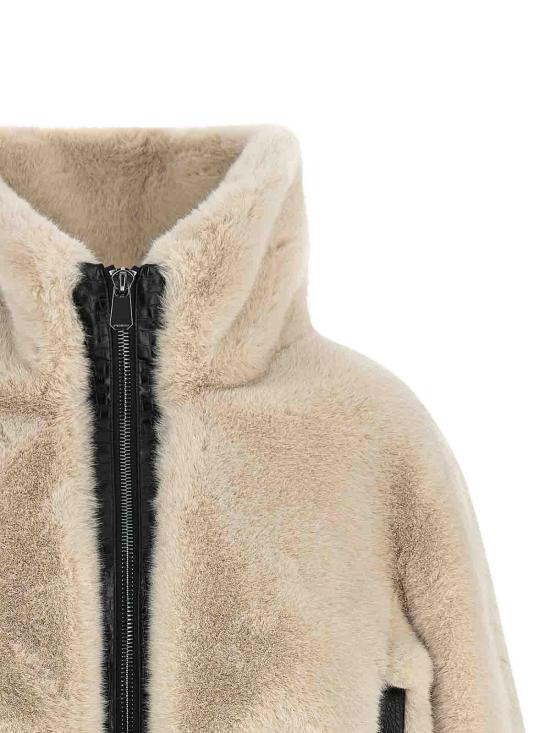 26FW 핑코 무스탕 107040A3E7C32 BEIGE - PINKO