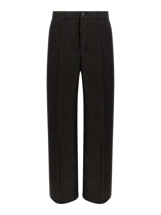 26FW 릭 오웬스 스트레이트 팬츠 RU02F4332MOR09 Black