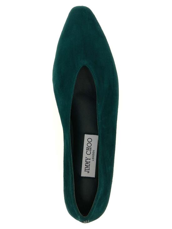 26FW 지미추 플랫 슈즈 MARGOTFLATSUEDARKGREEN - JIMMY CHOO