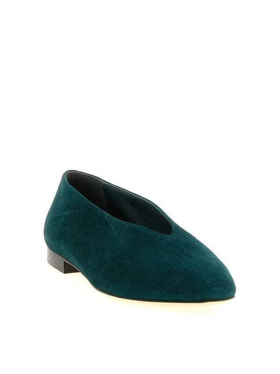 26FW 지미추 플랫 슈즈 MARGOTFLATSUEDARKGREEN - JIMMY CHOO