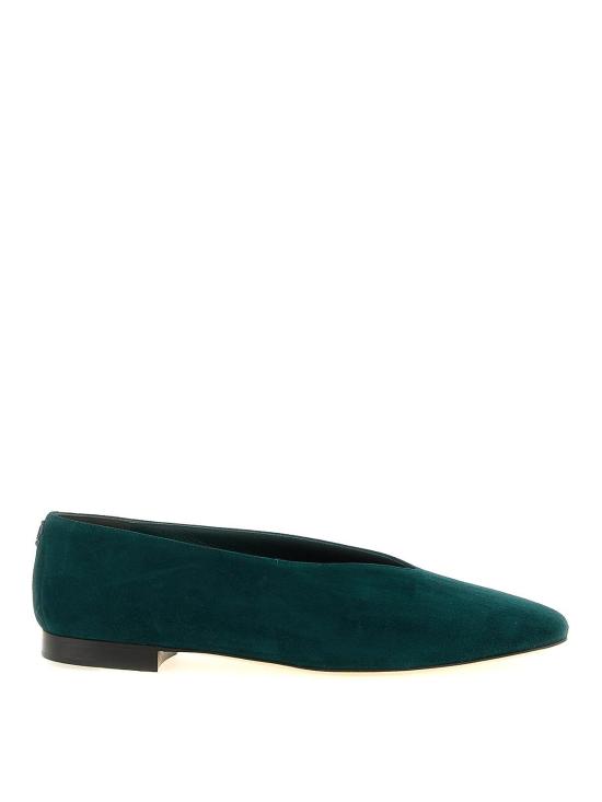 26FW 지미추 플랫 슈즈 MARGOTFLATSUEDARKGREEN