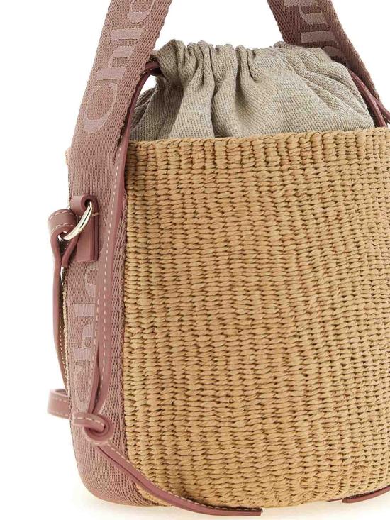 26FW 끌로에 우디 스몰 바스켓백 CHC23AS381L1826S BEIGE - CHLOE