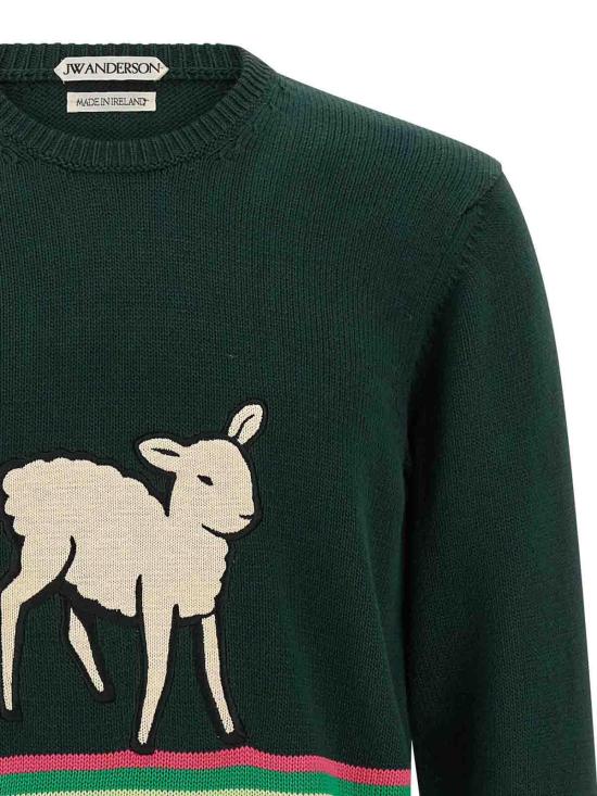 26FW JW앤더슨 스웨터 KW1578YN0515088 GREEN - JW ANDERSON