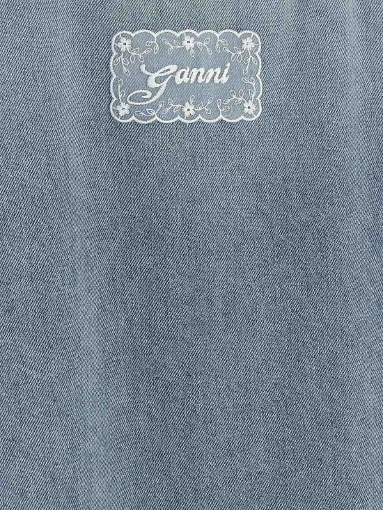 26FW 가니 데님 원피스 A1030531565 Light Blue - GANNI