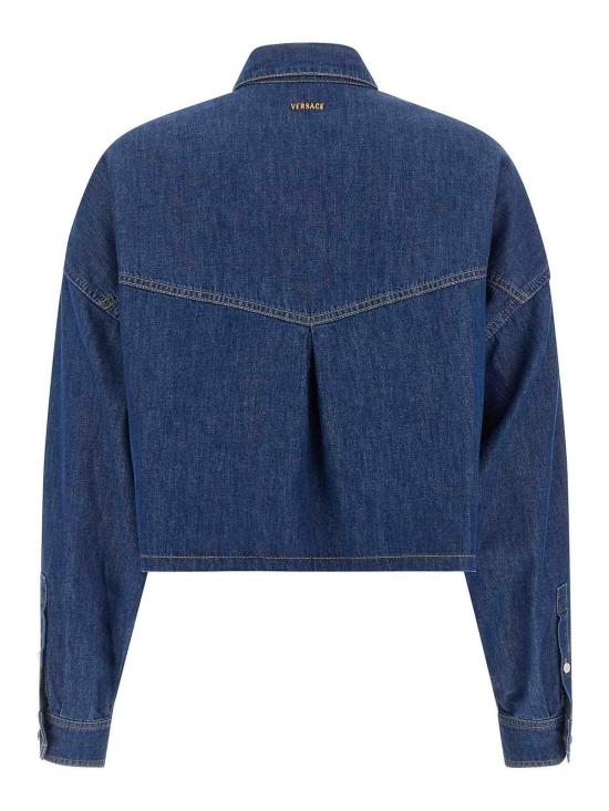 26FW 베르사체 데님 셔츠 10256561A186401D880 BLUE - VERSACE