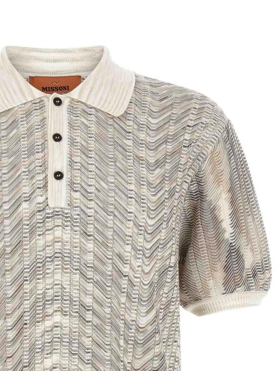 26FW 미소니 폴로 티셔츠 US26W204S01MX Multicolour - MISSONI