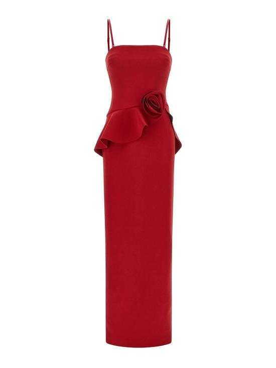 26FW 로테이트 바이 크리스텐슨 롱 원피스 116649E18 Red