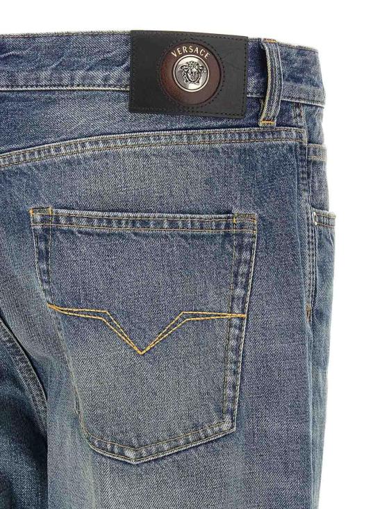 26FW 베르사체 스트레이트 팬츠 10254441A184051D800 Blue - VERSACE