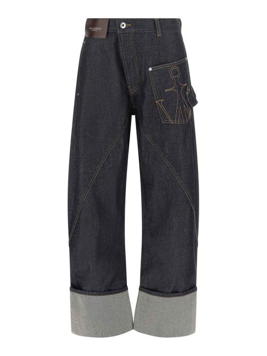 26FW JW앤더슨 스트레이트 팬츠 DT0132PG1930870 Blue