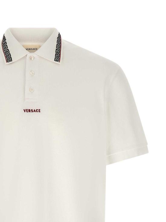26FW 베르사체 폴로 티셔츠 10260071A186881W000 White - VERSACE