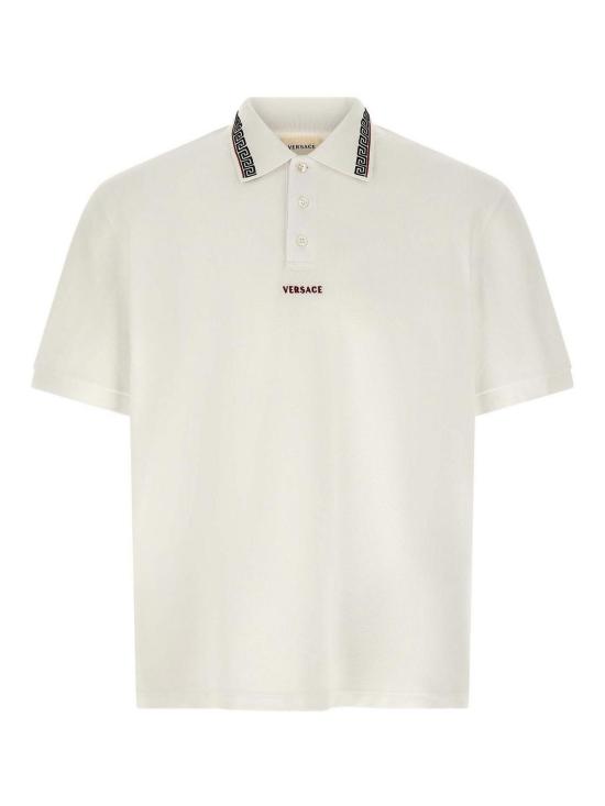 26FW 베르사체 폴로 티셔츠 10260071A186881W000 White