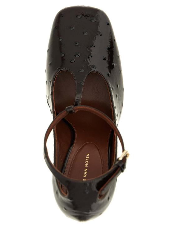 26FW 드리스 반 노튼 힐/펌프스 262132E20 DARK RED - DRIES VAN NOTEN