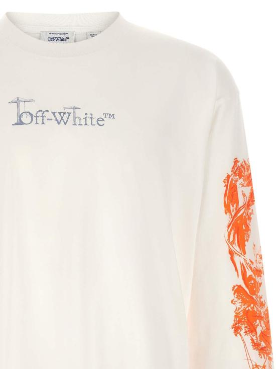 26FW 오프화이트 긴팔 티셔츠 OMAB09CF26JER00610100 White - OFF WHITE