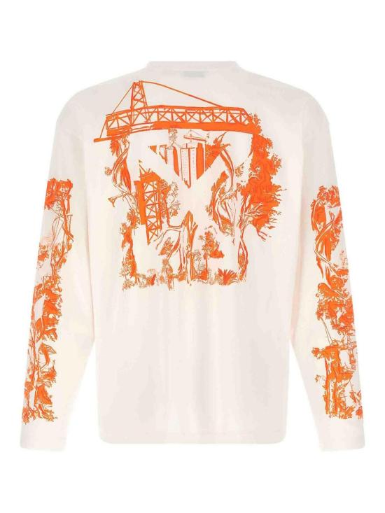 26FW 오프화이트 긴팔 티셔츠 OMAB09CF26JER00610100 White - OFF WHITE