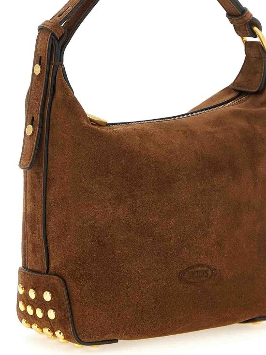 26FW 토즈 미니 메탈 도트 핸드백 XBWGMTE0100OCOS801 BROWN - TODS