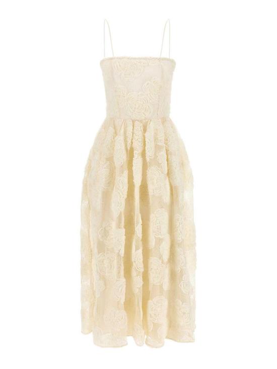 26FW 로테이트 바이 크리스텐슨 미디 원피스 116298E16 White