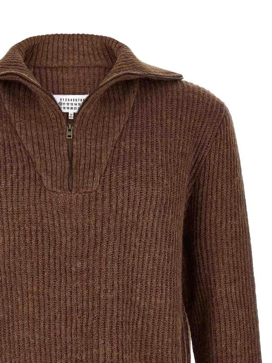 26FW 마르지엘라 집업 니트 S67HL0008M13024122F BROWN - MAISON MARGIELA