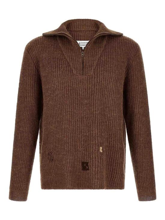 26FW 마르지엘라 집업 니트 S67HL0008M13024122F BROWN