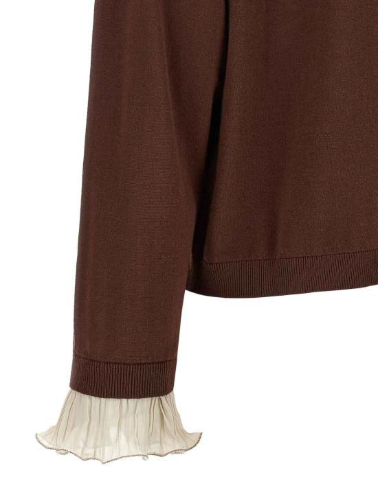 26FW 파비아나 필리피 탑 MAD216F385M3451269 Brown - FABIANA FILIPPI