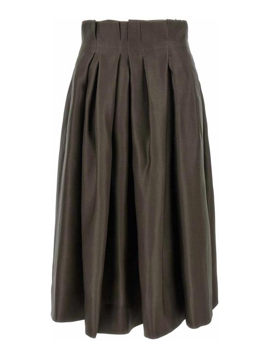 26FW 케이트 미디 스커트 41893028659 BROWN