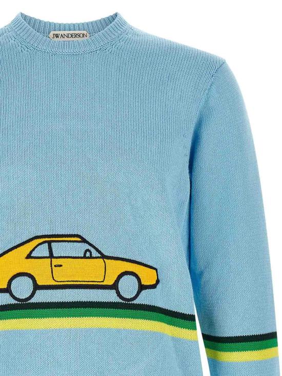 26FW JW앤더슨 스웨터 KW1531YN0515830 LIGHT BLUE - JW ANDERSON