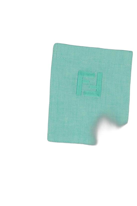 26SS 펜디 옥스포드 코튼 셔츠 FS1296AVZD F0XCN GREEN - FENDI