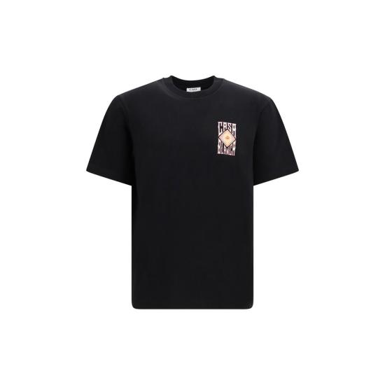 26FW 카사블랑카 탑 CAMAW26JTS00115BLACKBB