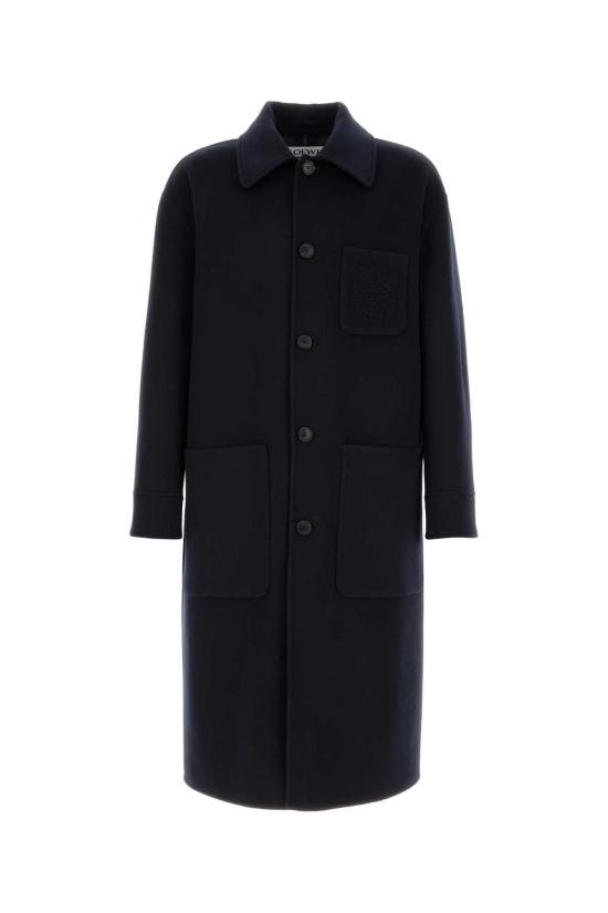 26SS 로에베 라프리마 울 블렌드 코트 H526Y01WDO NAVYGREY