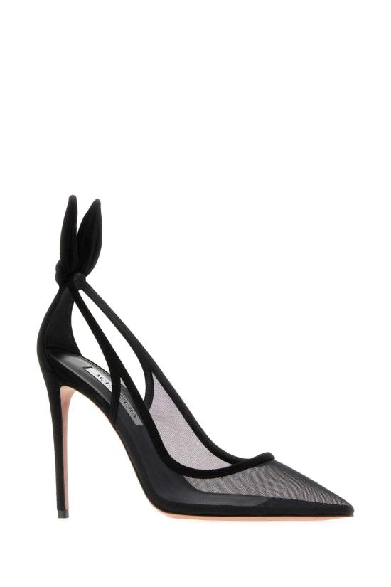 26FW 아쿠아주라 힐/펌프스 DENHIGP1FMD BLACK - AQUAZZURA