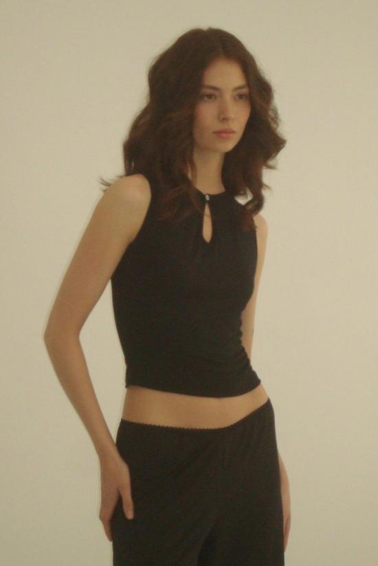  Mpaz Studio 민소매 티셔츠 Clara 키홀 탑 - OTHER BRANDS