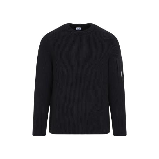 26FW 씨피 컴퍼니 스웨터 21CMKN101A 006608A 999 BLACK DOM - C.P. COMPANY