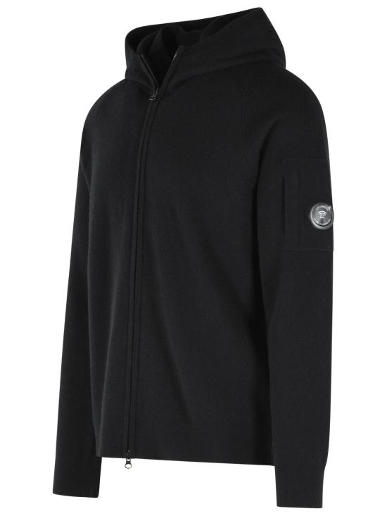 26FW 씨피 컴퍼니 가디건 21CMKN097A 110149A 999 BLACK DOM - C.P. COMPANY