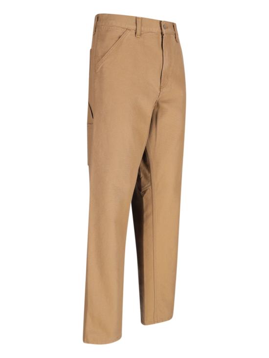 26FW 칼하트 WIP 디어본 캔버스 싱글 니 팬츠 I031497 HZ02 HAMILTON BROWN RINSED DOM - CARHARTT WIP