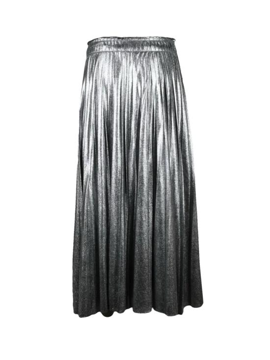  막스마라 롱 스커트 감마  폴리에스터 - 실버 - MAX MARA