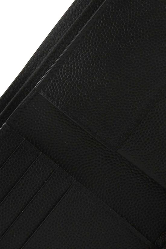 26FW 생로랑 그랑 드 뿌드르 엠보스드 레더 이스트/웨스트 동전 반지갑 396303BTY0N 1000 BLACK - SAINT LAURENT