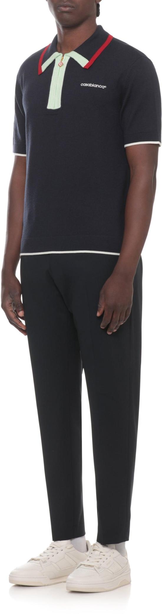 26FW 카사블랑카 폴로 티셔츠 15833461719326 NAVY - CASABLANCA