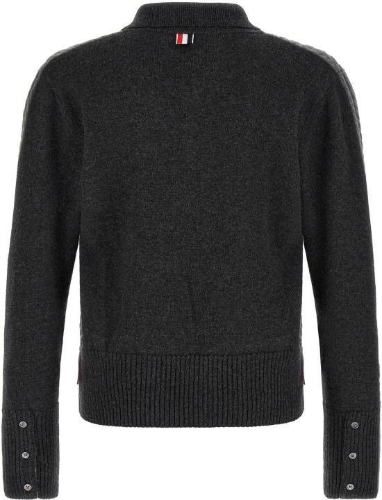  톰브라운 폴로 티셔츠 15813906432286 GREY - THOM BROWNE