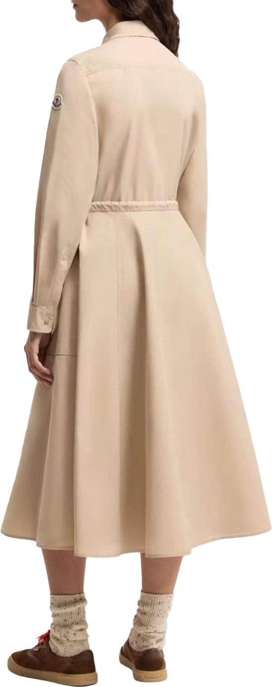 26SS 몽클레어 포플린 미디 셔츠 원피스 15792184983838 BEIGE - MONCLER