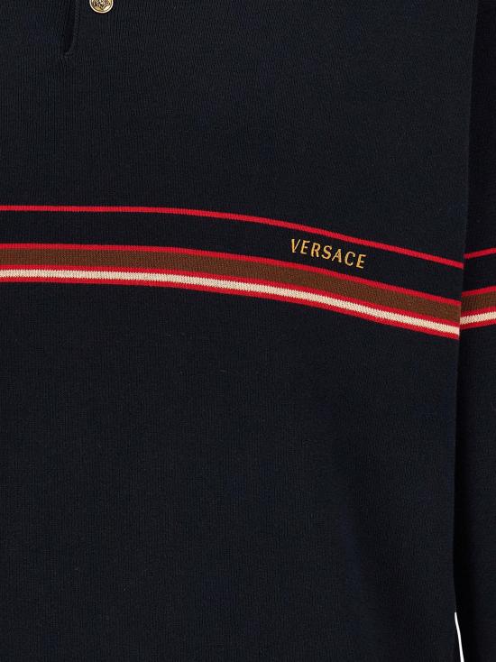 25FW 베르사체 폴로 티셔츠 15796576452894 BLUE - VERSACE