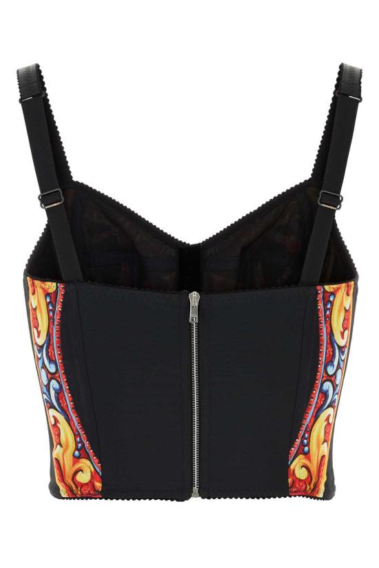 26FW 돌체앤가바나 바디수트 티셔츠 F7BT4TGDDTA HH6CL BLACK - DOLCE & GABBANA