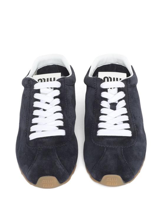26FW 미우미우 플룸 블리치 스니커즈 5E114E 054 F0008 BLUE DOM - MIU MIU