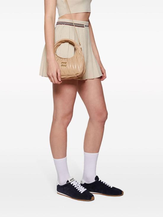 26FW 미우미우 플룸 블리치 스니커즈 5E114E 054 F0008 BLUE DOM - MIU MIU