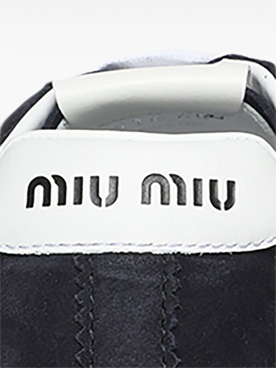 26FW 미우미우 플룸 블리치 스니커즈 5E114E 054 F0008 BLUE DOM - MIU MIU