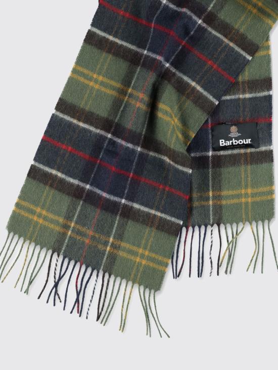 26FW 바버 울 캐시미어 타탄 스카프 USC0002 TN11 Green - BARBOUR